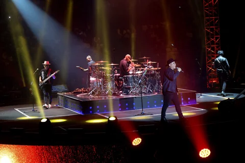Grup band  Padi Reborn saat  Konser Dua Delapan yang digelar pada Sabtu (31/02/2026) malam di Tennis Indoor Senayan, Jakarta