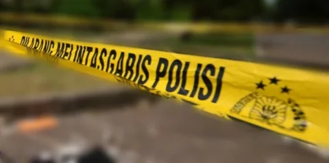 ilustrasi garis polisi. &copy;2021 Merdeka.com