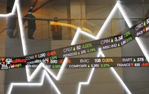 Suasana pergerakan saham di Bursa Efek Indonesia, Jakarta, Jumat (10/2). (Liputan6.com/Angga Yuniar)