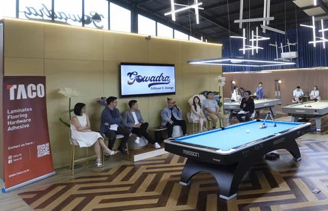 Jumpa pers Gowada Billiard di PIK 2 Jakarta, Rabu (11/02/2026).