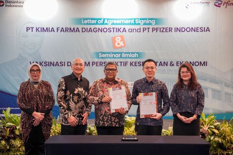 Kimia Farma Diagnostika-Pfizer Indonesia Kolaborasi, Perkuat Program Vaksinasi Pneumonia