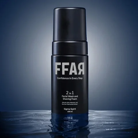 FFAR Sigma Spirit 2 in 1 Face Wash & Shaving Foam.