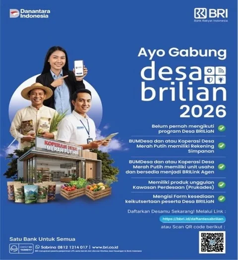 BRI Kembali Gelar Program Desa BRILiaN 2026