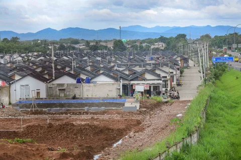 Perumahan Subsidi Pondok Pengampelan Indah di Serang , Banten, Selasa (17/02/2026).