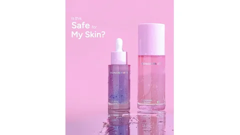 Wondermis Bubble Burst Brightening Essence dan Pure Geranium Toner.