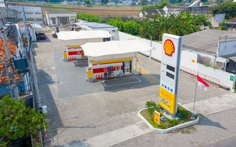 SPBU Shell Modular komersial pertama di Indonesia, terletak di Jombang, Jawa Timur. (Dok Shell)