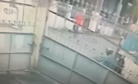 Rekaman CCTV perampokan pedagang sembako