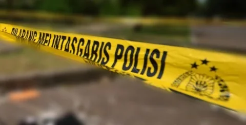 ilustrasi garis polisi. &copy;2021 Merdeka.com
