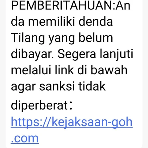 Penipuan Modus Link Tilang