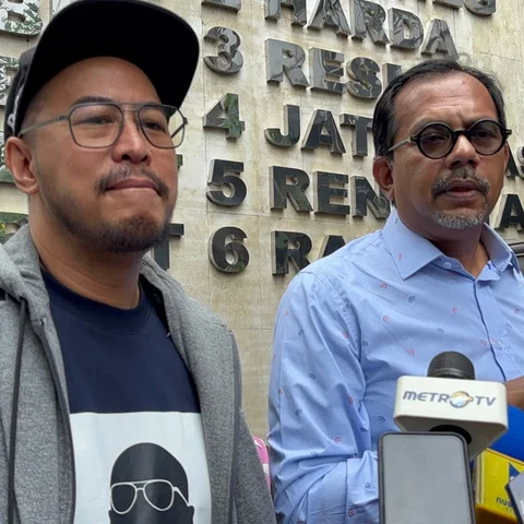 Pandji Pragiwaksono di Polda Metro Jaya