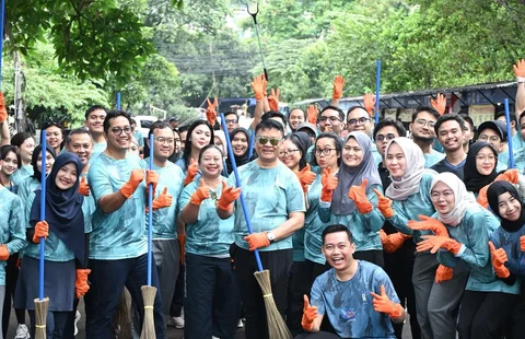 Jasa Raharja Gelar Aksi Nasional Glow Up Lingkungan: Bersih Itu Keren!