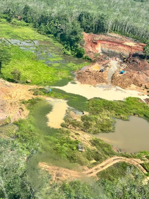 Penampakan Tambang Emas Ilegal 200 Hektare di Lampung Bikin Negara Rugi Rp1,3 Triliun