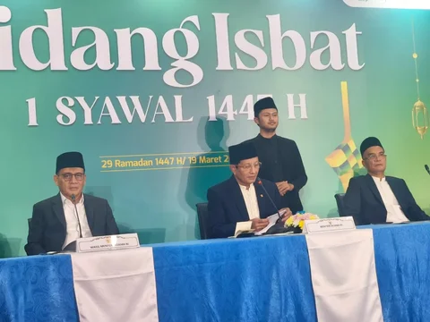 Menteri Agama Nasaruddin Umar Umumkan Hasil Sidang Isbat Idulfitri 1447 H