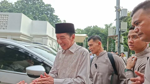 Jokowi Ditanya soal Makna Idulfitri: Kesabaran