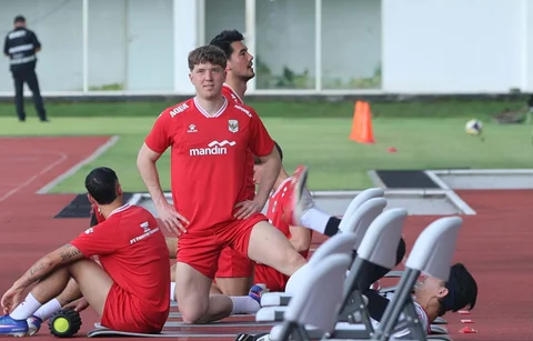 Timnas Indonesia menggelar sesi latihan kedua jelang FIFA Series 2026 di Stadion Madya, Gelora Bung Karno, Jakarta,  Selasa (24/03/2026) sore WIB.