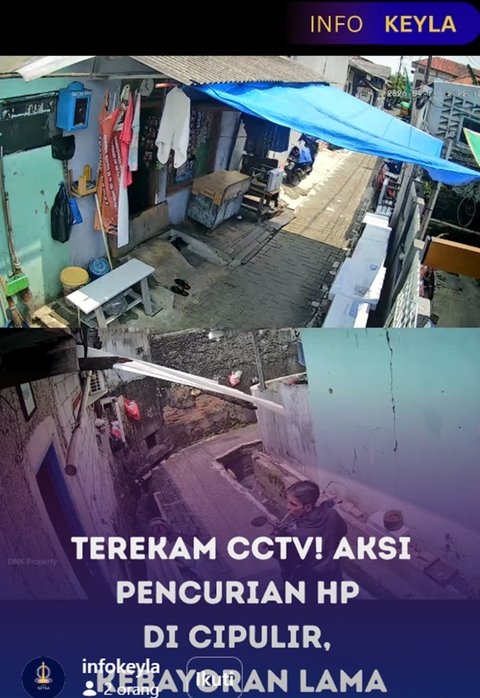 Viral Detik-Detik Maling Masuk ke Rumah Kontrakan yang Terbuka