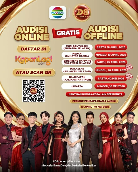 Indosiar Gelar Audisi Terbuka dan Terbesar D&rsquo;Academy 8 di Berbagai Kota