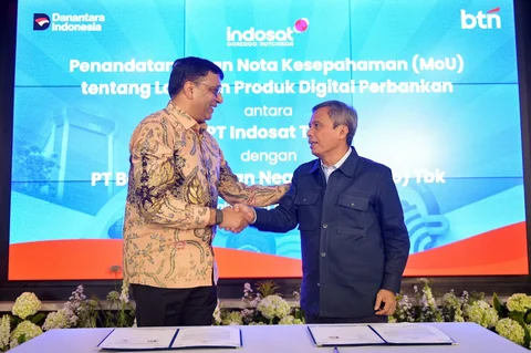 Percepat Inklusi Keuangan, BTN dan Indosat Resmi Kolaborasi Layanan Keuangan Digital