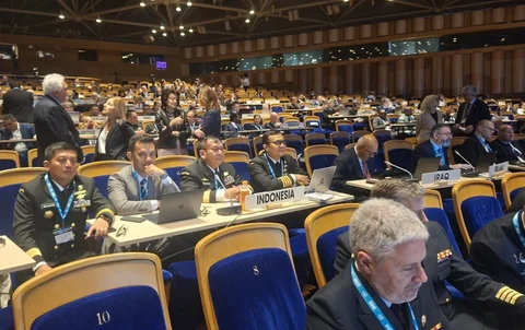 Delegasi Pushidrosal mewakili Indonesia dalam sidang IHO Assembly 2026 di Monaco, Selasa (21/04/2026) untuk memperkuat kerja sama hidrografi global dan keselamatan pelayaran dunia
