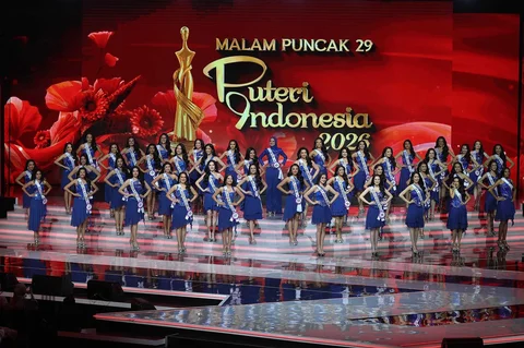 Grand Final Pemilihan Puteri Indonesia 2026 di Jakarta Internasional Convention Center, Jakarta, Jumat (24/4/2026).