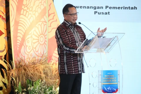 Mendagri Tito Karnavian di acara National Governance Awards 2026