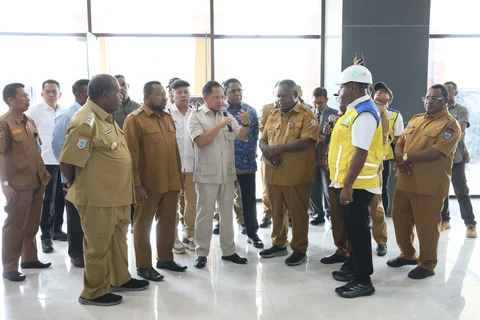 Mendagri Tito Karnavian melakukan kunjungan kerja ke Provinsi Papua Barat Daya, Senin (27/4/2026).