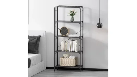 STORA Nordic Rak Besi Penyimpanan Empat Tingkat.