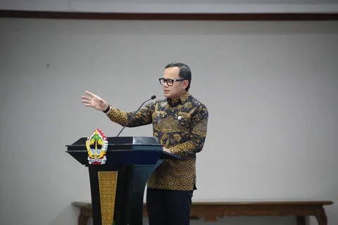 Wamendagri Bima Arya Sugiarto saat menghadiri Musrenbang Provinsi Jawa Tengah Tahun 2026