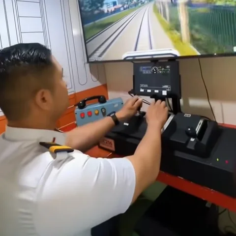 Masinis ini Perlihatkan Cara Kerja Rem Kereta Pakai Simulator: Enggak Bisa Berhenti Mendadak