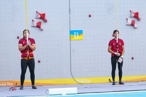 Panjat Tebing Sumbang 1 Emas dan 2 Perak di Asian Beach Games