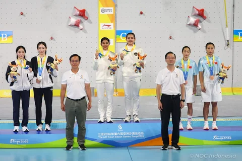 Panjat Tebing Sumbang 1 Emas dan 2 Perak di Asian Beach Games