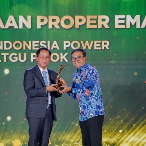 Fokus Inovasi dan Pengurangan Emisi, PLN IP Raih 7 Proper Emas dari Kementerian Lingkungan Hidup
