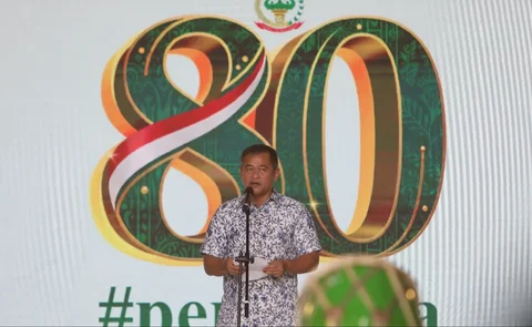 Kasad Maruli Simanjuntak saat penutupan  kegiatan &ldquo;Persit Bisa&rdquo; Tahun 2026di Kartika Expo, Balai Kartini, Jakarta, Sabtu (9/5/2026).
