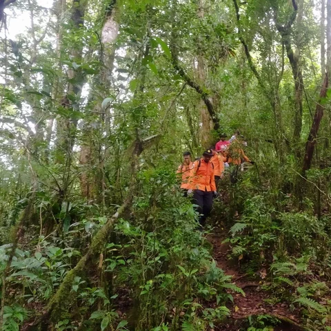 Evakuasi Pendaki di Gunung Batukaru