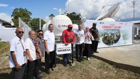 Peresmikan Community Gateway Wamena, Perkuat Konektivitas Digital Papua Pegunungan.