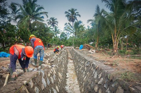 Perkuat Swasembada Pangan, Brantas Abipraya Garap Rehabilitasi Irigasi Lampugn