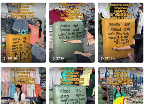 akun tiktok impor baju china