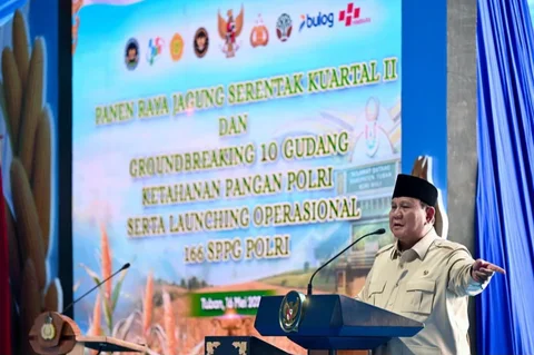 Presiden Prabowo Subianto meluncurkan operasional 166 Satuan Pelayanan Pemenuhan Gizi Polri Tahun 2026 di Kabupaten Tuban, Jawa Timur, Sabtu (16/5).