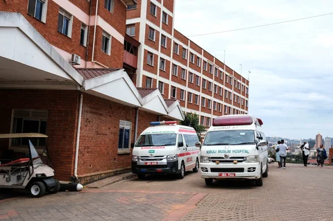 Pemandangan umum Rumah Sakit Muslim Kibuli, tempat seorang pasien Ebola meninggal di Kampala, Uganda, Sabtu, (16/05/2026).