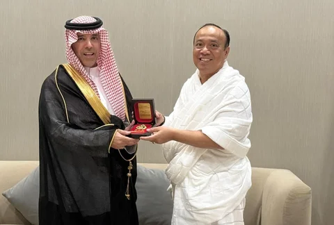 Wakapolri Komjen Pol Dedi Prasetyo melakukan pertemuan dengan jajaran Presidency of State Security yang diwakili Mayjen Abdul Hamid di Kantor PSS, Riyadh, Jumat (22/5/2026),