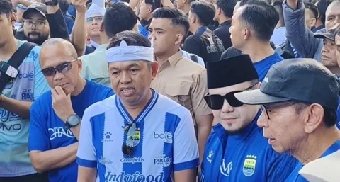 Pawai kemenangan Persib di Bandung