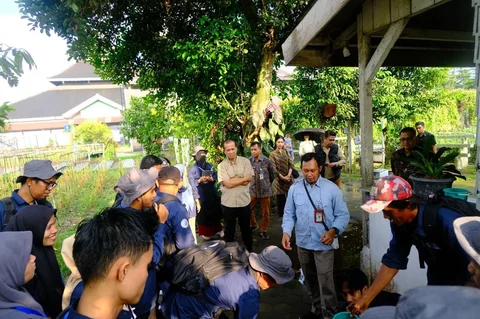 Menteri Transmigrasi Republik Indonesia, M. Iftitah Sulaiman Suryanagara melakukan kunjungan kerja ke Balai Besar Pelatihan dan Pemberdayaan Masyarakat Transmigrasi (BBPPMT) Yogyakarta