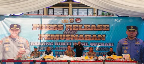 Polda Bali Tangkap 138 Tersangka dan Sita Narkoba Senilai Rp13 Miliar