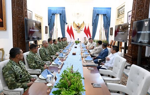 Panglima TNI-Kepala Staf Temui Presiden Prabowo, Lapor soal Program Listrik Masuk Papua HIngga Pipanisasi