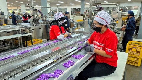 Proses pemeriksaan kemasan produk Kuku Bima.