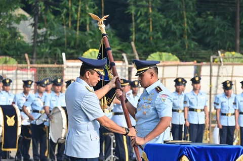 Peresmian Skadron Udara 18 Wing Udara 1.1 Angkut di Lanud Halim Perdanakusuma, Jakarta, Kamis (18/6/2026).