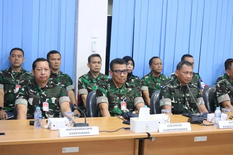 Entry Meeting Audit Ketaatan dan Audit Kinerja Itjen TNI Periode II Tahun Anggaran 2026 di ruang rapat Oetomo Makoopsudnas, Halim Perdanakusuma, Jakarta Timur, Selasa (2/6/2026).