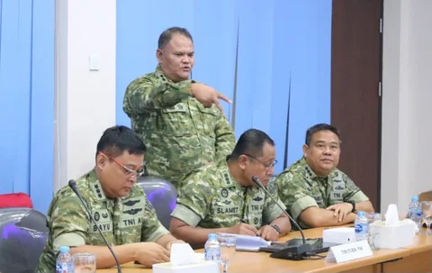 Entry Meeting Audit Ketaatan dan Audit Kinerja Itjen TNI Periode II Tahun Anggaran 2026 di ruang rapat Oetomo Makoopsudnas, Halim Perdanakusuma, Jakarta Timur, Selasa (2/6/2026).