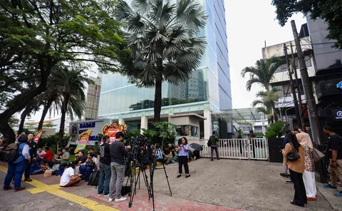 Suasana Kantor Badan Gizi Nasional (BGN) di Jalan Kebon Sirih, Menteng, Jakarta Pusat, Rabu (03/06/2026), menyusul pergantian jajaran pimpinan di lembaga tersebut.