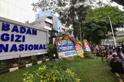 Suasana Kantor Badan Gizi Nasional (BGN) di Jalan Kebon Sirih, Menteng, Jakarta Pusat, Rabu (03/06/2026), menyusul pergantian jajaran pimpinan di lembaga tersebut.